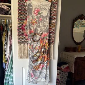 Floral Tiger Graphic Dress